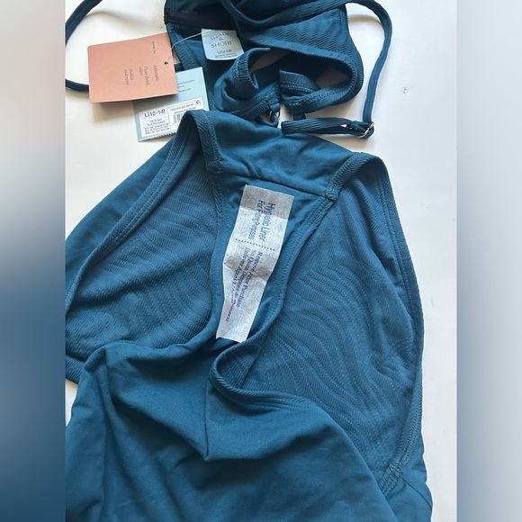 Shade & Shore Women’s Jacquard High Waist Bikini Set -Size Large - Picture 4 of 10